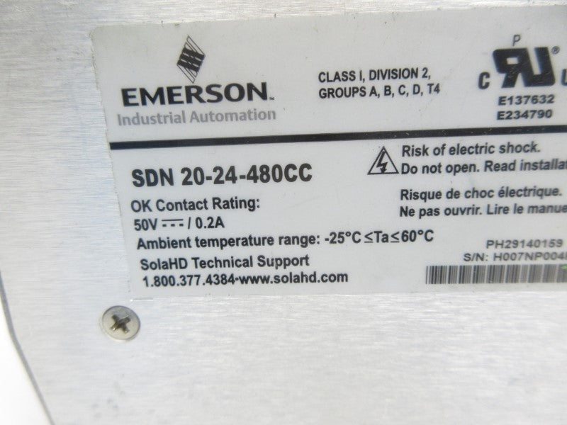 SOLA SDN20-24-480CC 380-480V 0.9A NSNP