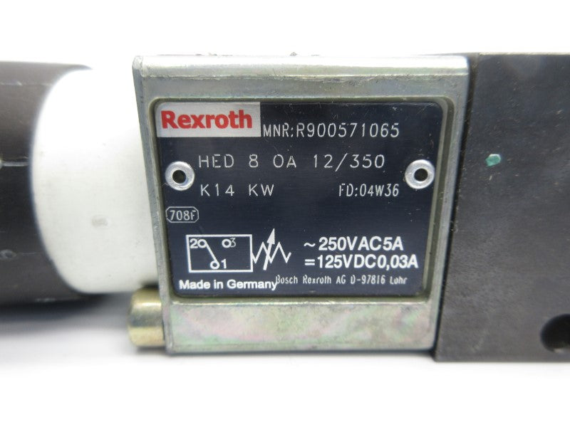 REXROTH HED8OA12/350K14KW R900571065 250VAC 5A NSNP