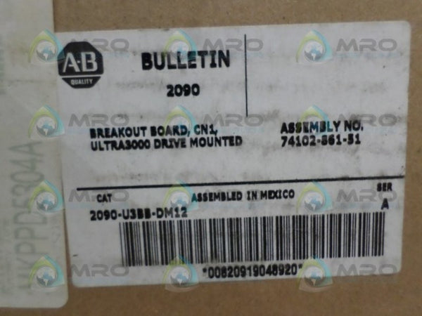 ALLEN BRADLEY 2090-U3BB-DM12 SER. A BREAKOUT BOARD  NSMP