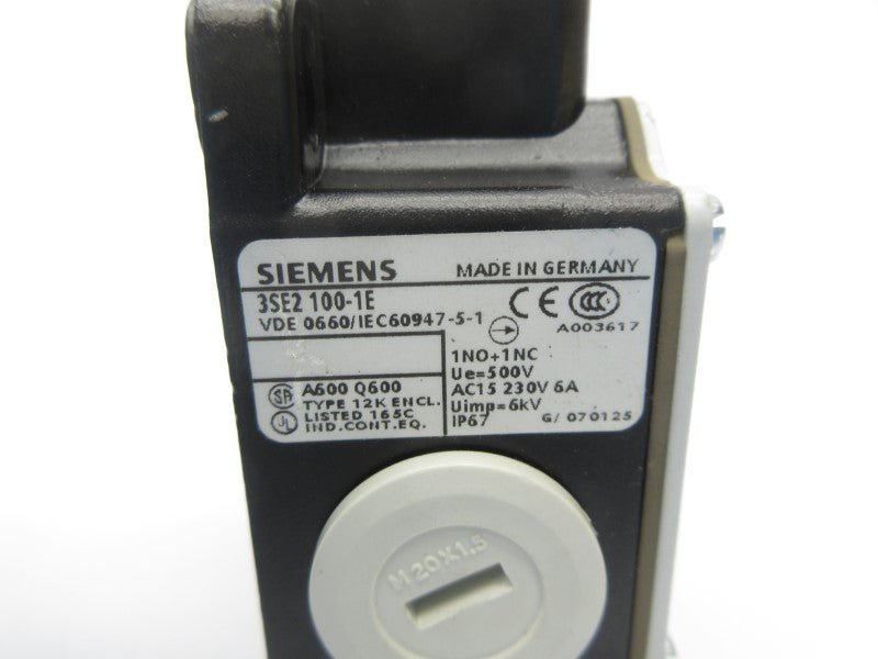 SIEMENS 3SE2100-1E 230V 6A (AS PICTURED) NSNP