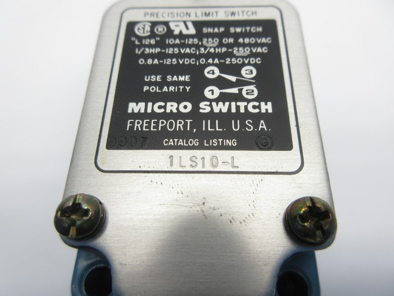 MICRO SWITCH 1LS10-L 480VAC 10A NSNP