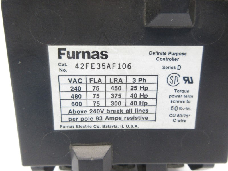 FURNAS 42FE35AF106 SER. D 110/120V NSNP