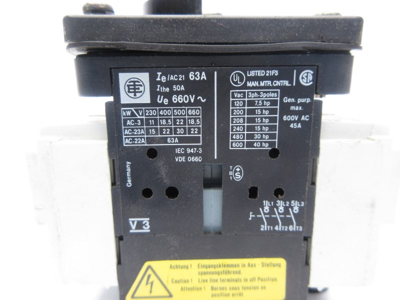 TELEMECANIQUE V3 600VAC 45A NSNP