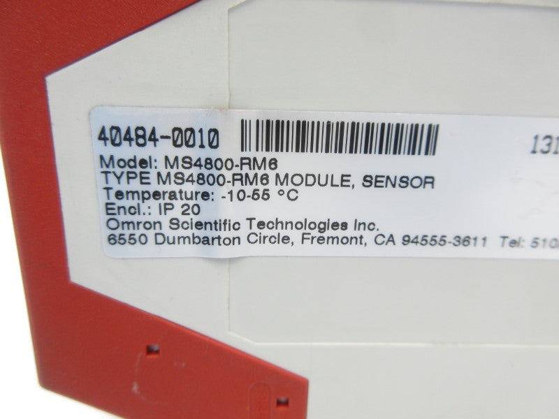 OMRON 40484-0010 MS4800-RM6 NSNP