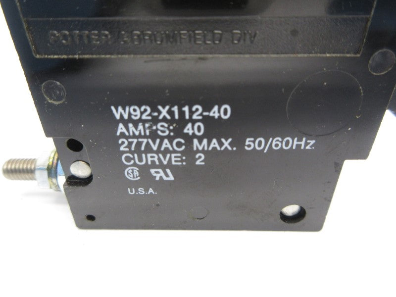 POTTER & BRUMFIELD W92-X112-40 277VAC 40A NSNP