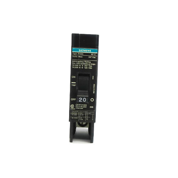 SIEMENS BQD6120 347VAC 20A NSNP