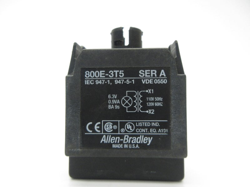 ALLEN BRADLEY 800E-3T5 SER. A 110/120V NSNP