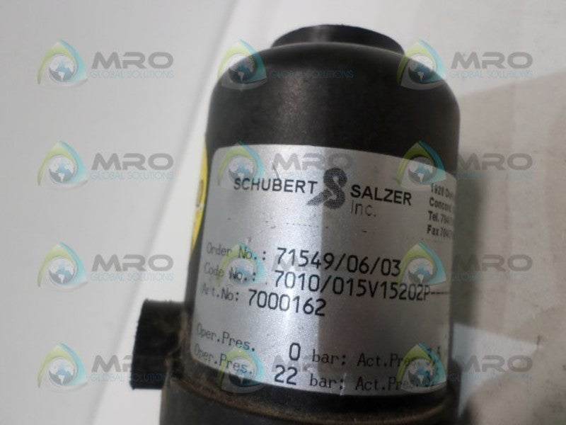 SCHUBERT SALZER 71549/06/03 VALVE UNMP