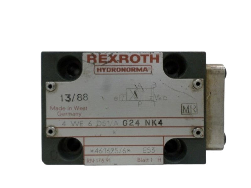 REXROTH 4WE6D51/AG24NK4 BODY VALVE (AS PICTURED) UNMP