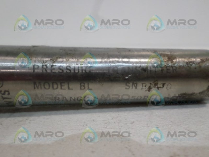 DATA INSTRUMENTS BL PRESSURE TRANSMITTER 50 PSI  UNMP