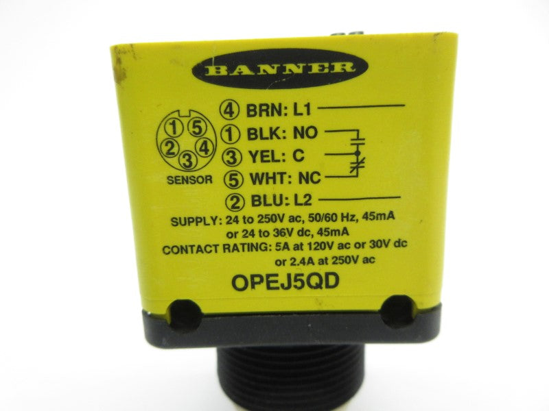 BANNER ENGINEERING OPEJ5QD 24-250VAC NSNP