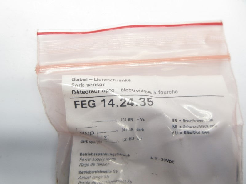 BAUMER ELECTRIC FEG14.24.35 4.5-30VDC NSMP