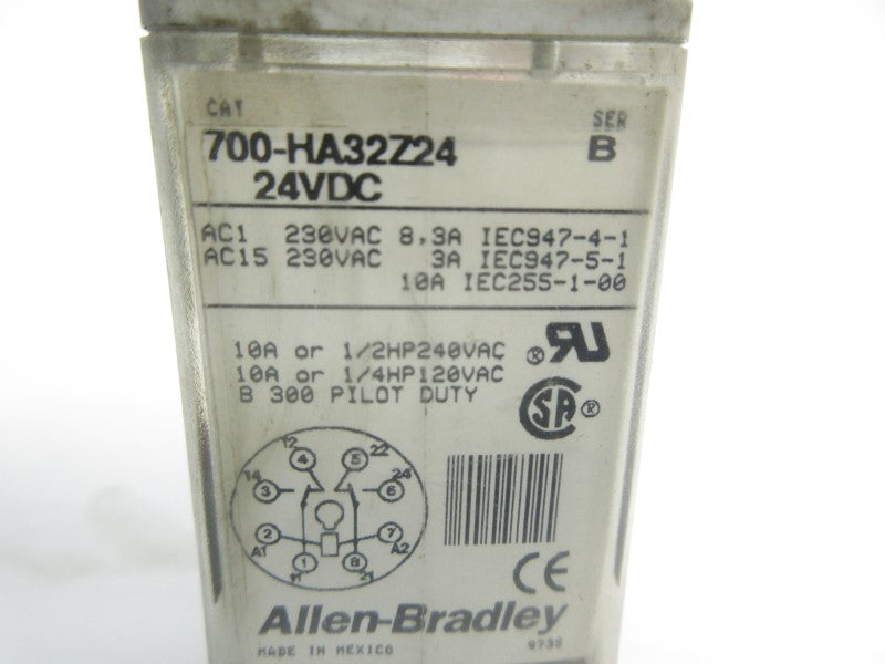 ALLEN BRADLEY 700-HA32Z24 SER. B 24VDC 10A UNMP