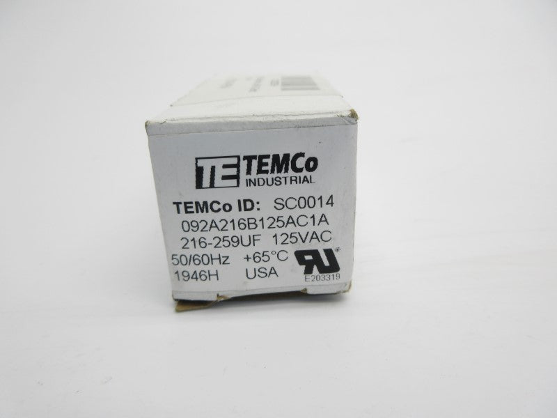 TEMCO SC0014 092A216B125AC1A 125VAC NSMP