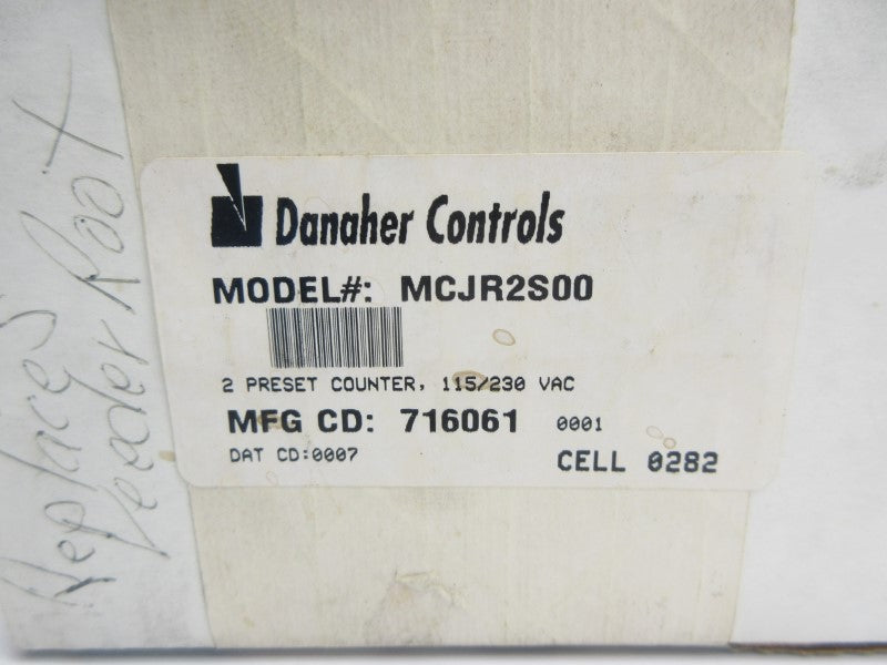 DANAHER CONTROLS MCJR2S00 115/230VAC NSMP