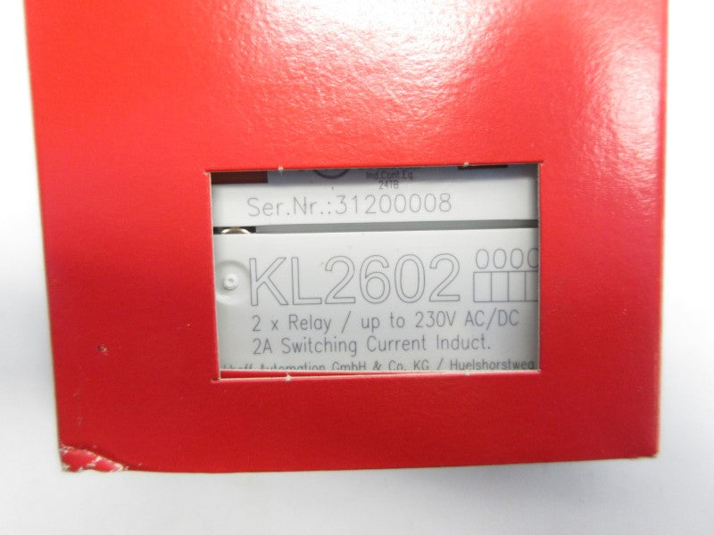 BECKHOFF KL2602 230VAC/DC 2A NSMP