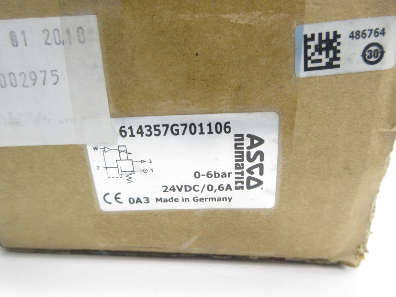 ASCO 614357G701106 24VDC 0.6A NSMP