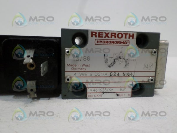 REXROTH 4WE6D51/AG24NK4 DIRECTIONAL CONTROL VALVE NSNP