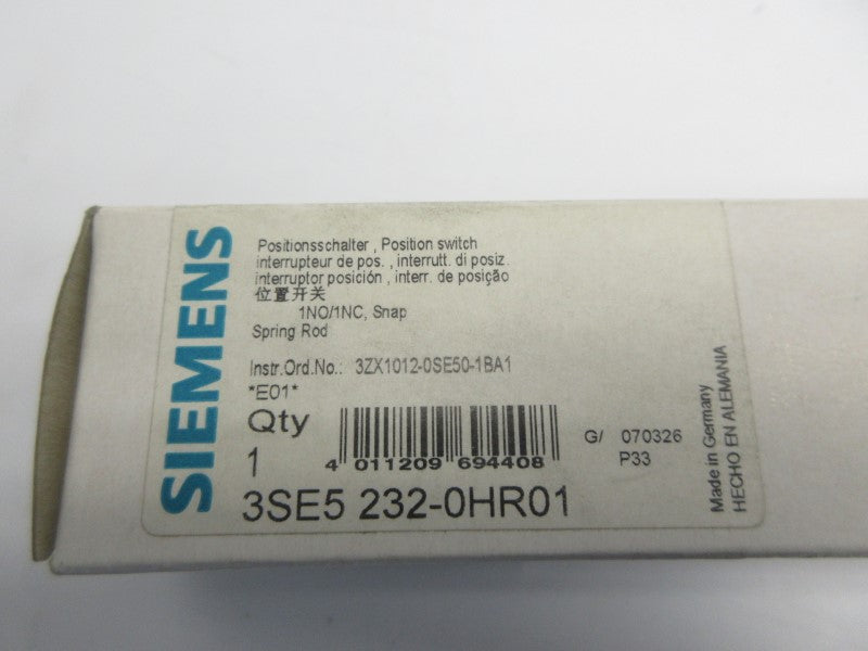 SIEMENS 3SE5232-0HR01 230V 3A NSMP