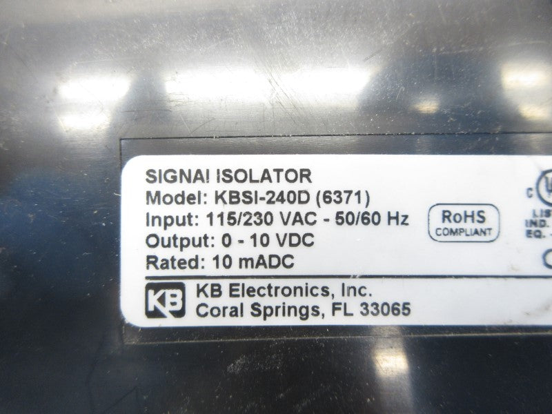 KB ELECTRONICS KBSI-240D 6371 115/230VAC NSNP