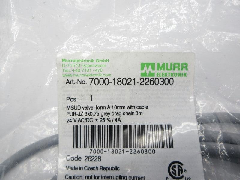 MURR ELEKTRONIK 7000-18021-2260300 24VAC/DC 4A NSMP