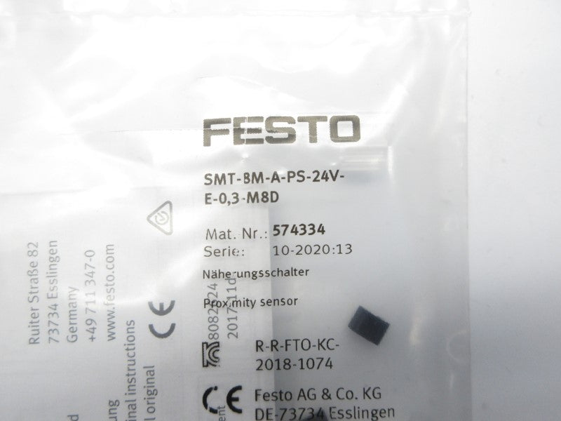 FESTO SMT-8M-A-PS-24V-E-0,3-M8D 574334 NSMP