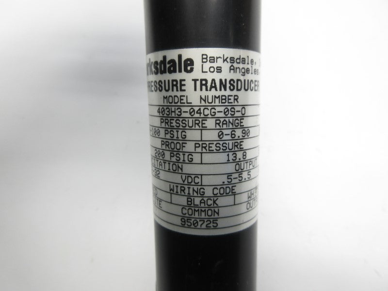 BARKSDALE 403H3-04CG-09-0 12-32VDC 0-100PSI UNMP