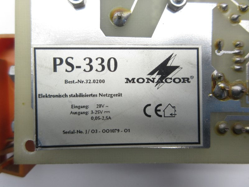 MONACOR PS-330 32.0200 28V 0.05-2.5A UNMP