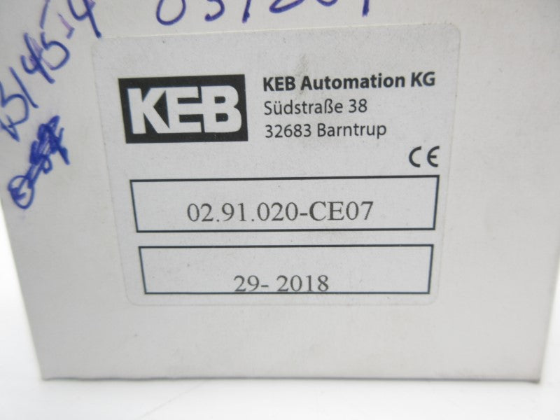 KEB 02.91.020-CE07 240VAC 1.2A NSMP