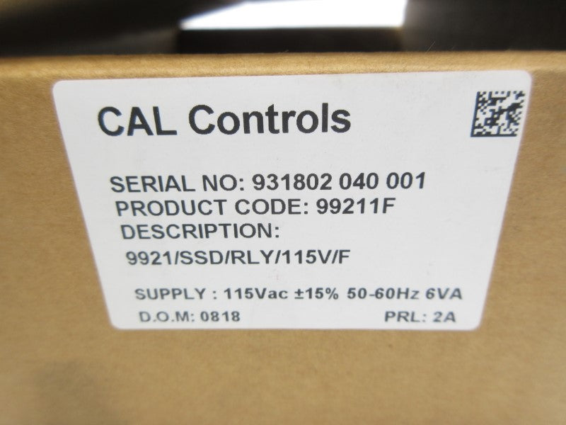 CAL CONTROLS 9921/SSD/RLY/115V/F 99211F 115VAC NSMP