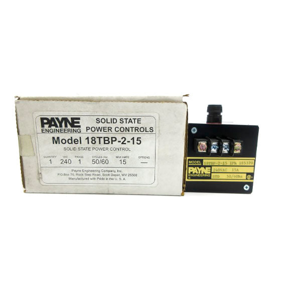 PAYNE ENGINEERING 18TBP-2-15 240VAC 15A NSMP