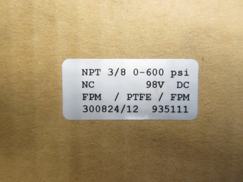 CX TEC CXD10DR 98VDC 0-600PSI 3/8" NSFS