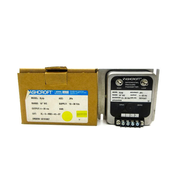 ASHCROFT XL-5-MB2-42-ST XLDP 3-36VDC 10"WC NSMP