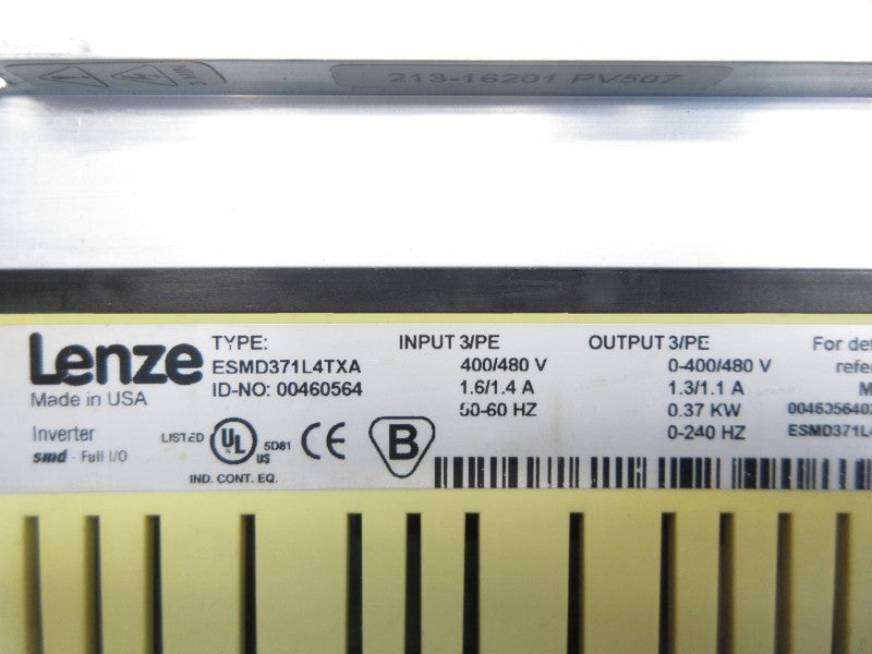 LENZE ESMD371L4TXA 400/480V 1.6/1.4A UNMP