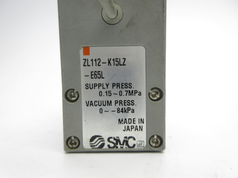 SMC ZL112-K15LZ-E65L 24VDC UNMP