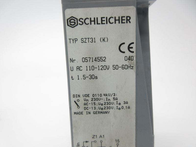 SCHLEICHER SZT31 110-120VAC 1.5-30S NSNP
