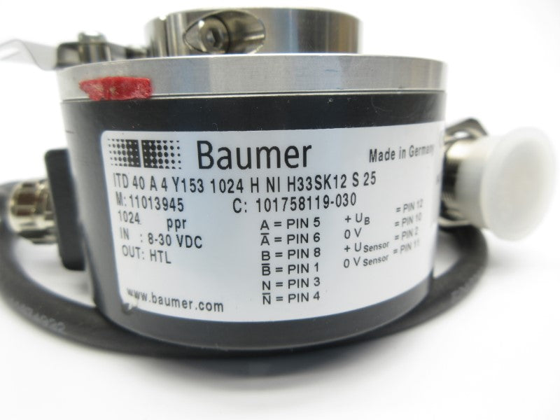 BAUMER ITD40A4Y1531024HNIH33SK12S25 8-30VDC NSNP