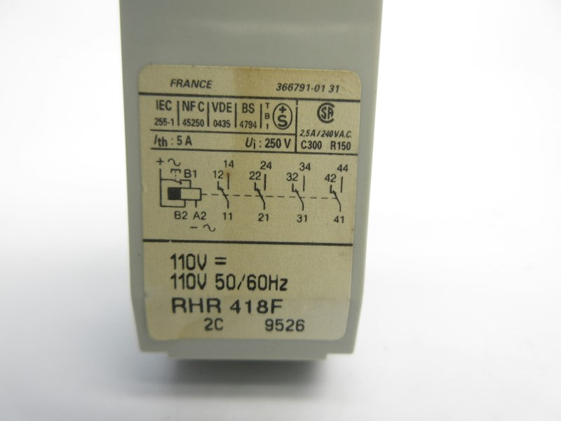 TELEMECANIQUE RHR418F 110V NSNP