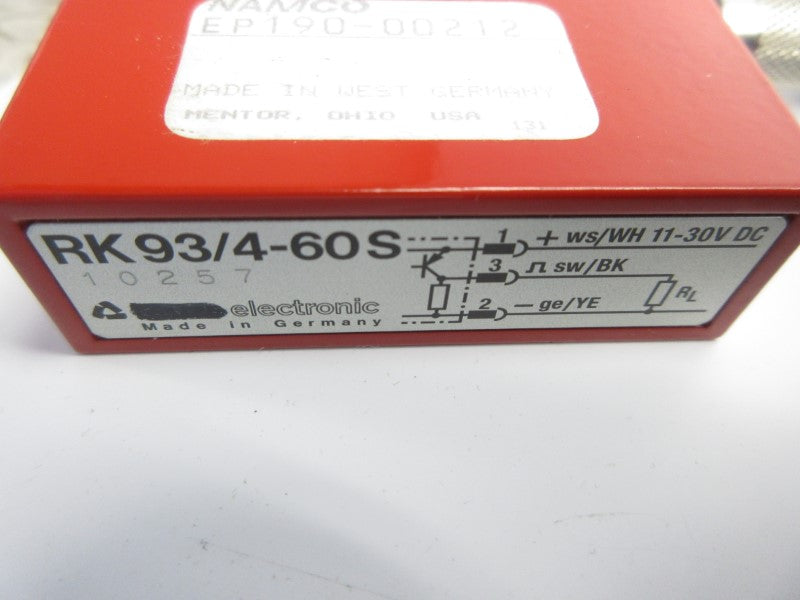LEUZE ELECTRONIC RK93/4-60S 11-30VDC NSNP