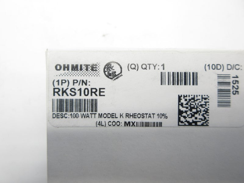 OHMITE RKS10RE 3.162A NSMP