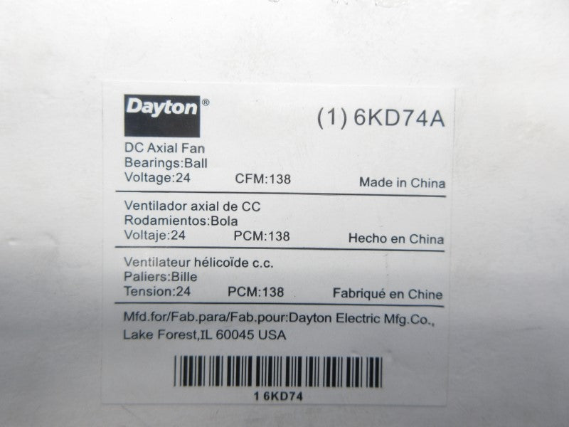 DAYTON 6KD74A 24V 0.383A NSMP