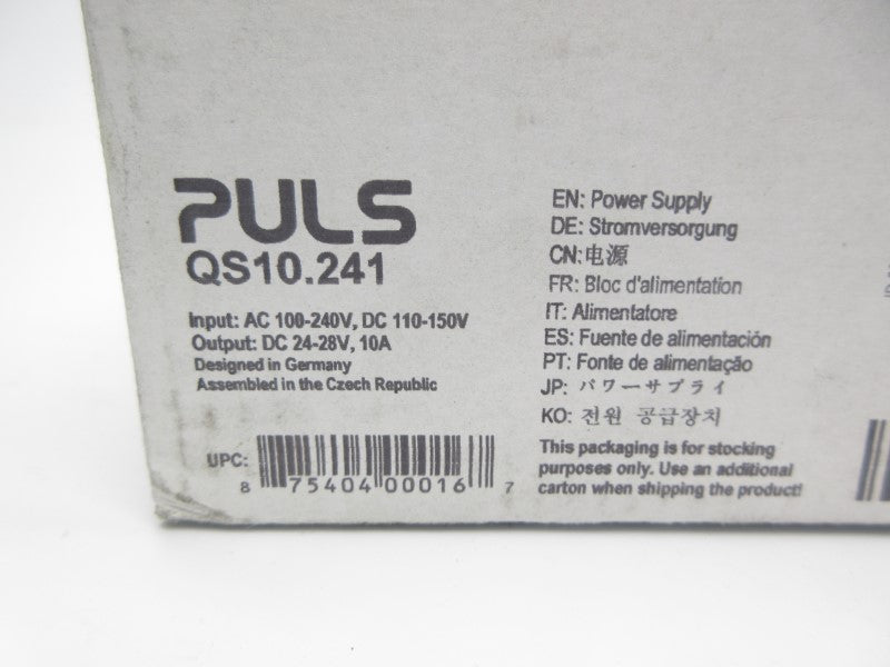 PULS QS10.241 100-240VAC 2.8-1.2A NSMP