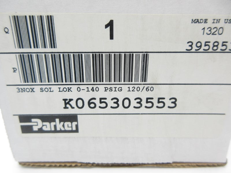 PARKER K065303553 110/120VAC 0-140PSI NSMP