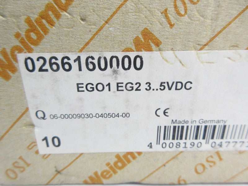 WEIDMULLER 0266160000 5VDC (PKG OF 10) NSMP