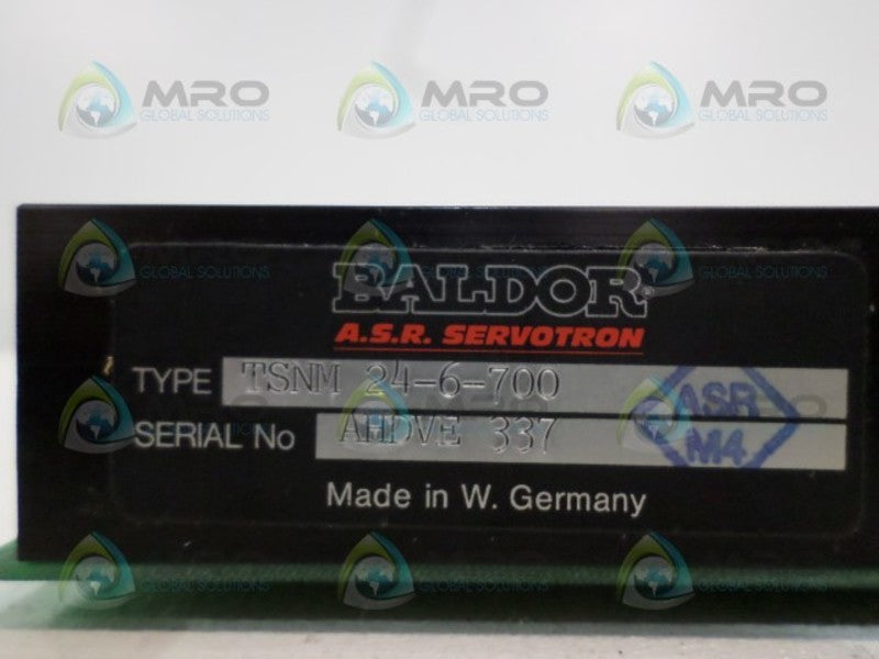 BALDOR TSNM-24-6-700 SERVO DRIVE NSNP
