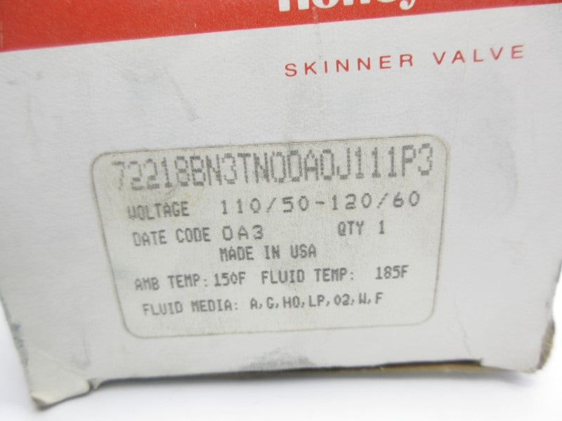 HONEYWELL 72218BN3TN00A0J111P3 110/120V 0-100PSI 5/8" NSMP