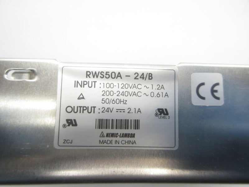 NEMIC LAMBDA RWS50A-24/B 100-120/200-240VAC 1.2/0.61A NSMP