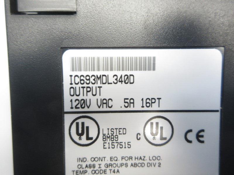 FANUC IC693MDL340D 120VAC .5A NSNP