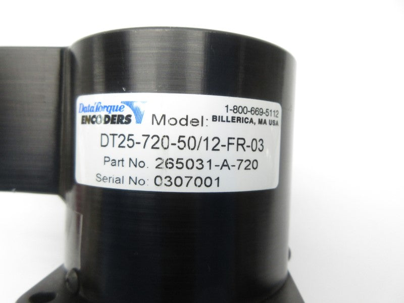 DATA TORQUE DT25-720-50/12-FR-03 265031-A-720 NSNP