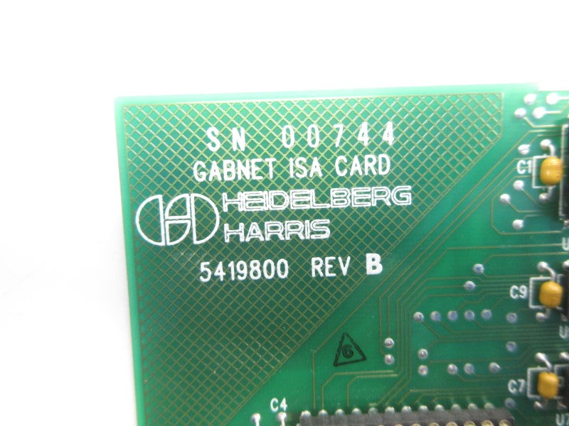 HEIDELBERG HARRIS 5419800 REV. B NSNP